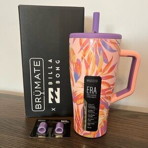 NEW Brumate 30oz Tropic Wave Era w/ 2pk straw covers